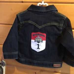 Wrangler NFR 2035 Rodeo Contestant jean jacket for 12 mos old future cowboy